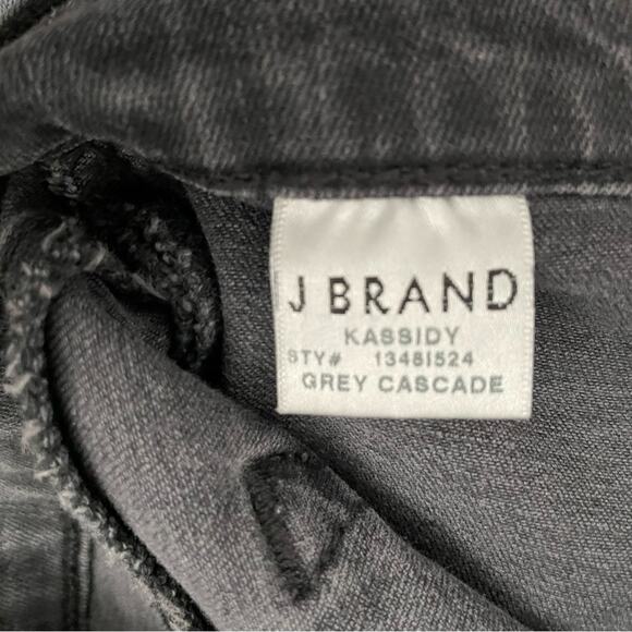 J Brand Kassidy Skinny Jeans in Grey Cascade w/Zipper Detail - Size 25 - Picture 5 of 7
